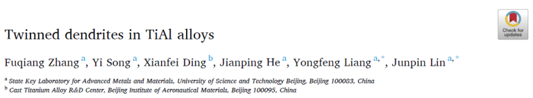 Read more about the article Twinned dendrites in TiAl alloys