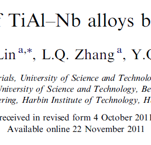 Microstructural control of TiAl–Nb alloys by directional solidification