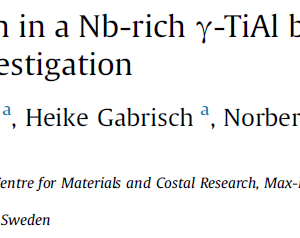Orthorhombic phase formation in a Nb-rich γ-TiAl based alloy – An in situ synchrotron radiation investigation