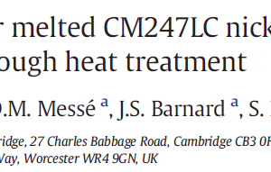 Microstructure of selective laser melted CM247LC nickel-based superalloy and its evolution through heat treatment