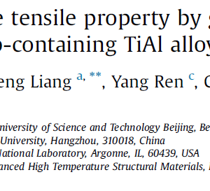 Enhanced high-temperature tensile property by gradient twin structure of duplex high-Nb-containing TiAl alloy