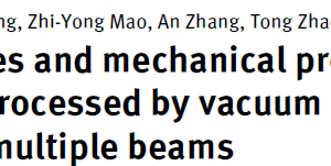 Microstructures and mechanical properties of AF1410 steel processed by vacuum electron beam welding with multiple beams