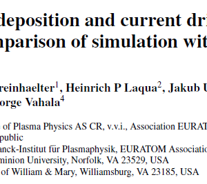 EBW power deposition and current drive in WEGA—comparison of simulation with experiment