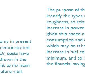 Propeller surface roughness