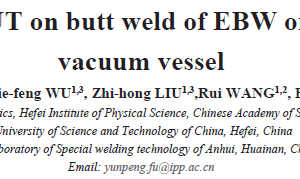 Research of PAUT on butt weld of EBW of SS for CFETR vacuum vessel
