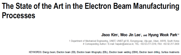 Read more about the article The State of the Art in the Electron Beam Manufacturing Processes