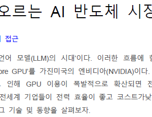 뜨겁게 달아오르는 AI 반도체 시장