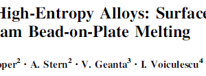 AlxCrFeCoNi High-Entropy Alloys Surface Modification by Electron Beam Bead-on-Plate Melting