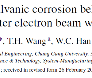 A study of the galvanic corrosion behavior of Inconel 718 after electron beam welding