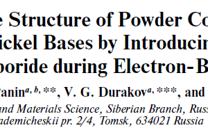 Modification of the Structure of Powder Coatings on Nickel and Chromium–Nickel Bases by Introducing Nanoparticles of Titanium Diboride during Electron-Beam Welding