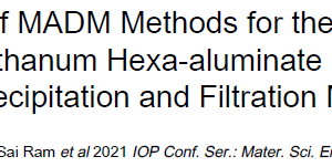 Application of MADM Methods for the Synthesis of Alumina_Lanthanum Hexa-aluminate Powders by Chemical Precipitation and Filtration Method