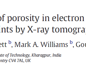 3D imaging and quantification of porosity in electron beam welded dissimilar steel to Fe-Al alloy joints by X-ray tomography