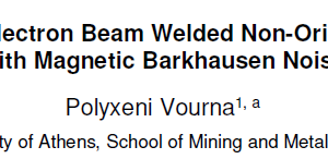 Characterization of Electron Beam Welded Non-Oriented Electrical Steel with Magnetic Barkhausen Noise