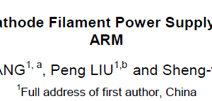 Development of Cathode Filament Power Supply for EBW Based on ARM