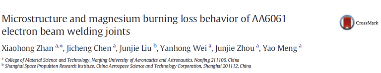 Read more about the article Microstructure and magnesium burning loss behavior of AA6061 electron beam welding joints