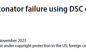Predicting EBW detonator failure using DSC data