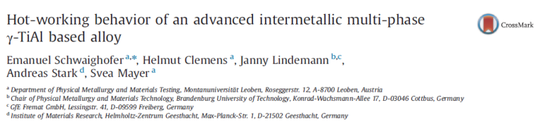 Read more about the article Hot-working behavior of anadvanced intermetallic multi-phase γ-TiAl based alloy