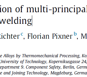 Microstructure characterisation of multi-principal element alloys welds produced by electron beam welding