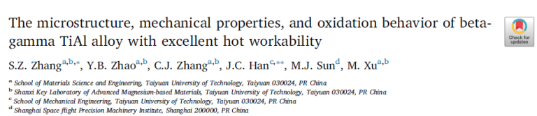 Read more about the article The microstructure, mechanical properties, and oxidation behavior of beta-gamma TiAl alloy with excellent hot workability