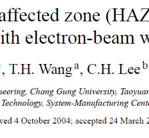 A study of the heat-affected zone (HAZ) of an Inconel 718 sheet welded with electron-beam welding (EBW)