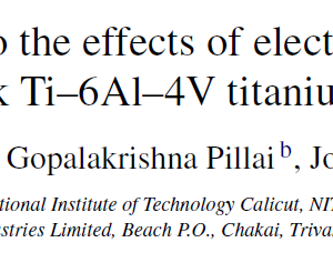 Investigations into the effects of electron beam welding on thick Ti–6Al–4V titanium alloy