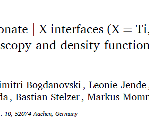 Bond formation at polycarbonate  X interfaces (X = Ti, Al, TiAl) probed by X-ray photoelectron spectroscopy and density functional theory molecular dynamics simulations