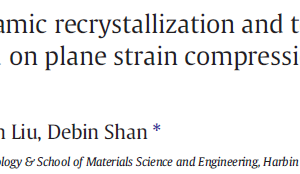γ-Phase transformation, dynamic recrystallization and texture of a forged TiAl-based alloy based on plane strain compression at elevated temperature