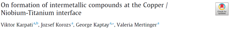 Read more about the article On formation of intermetallic compounds at the Copper_Niobium-Titanium interface