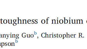 Carbon influence on fracture toughness of niobium carbides