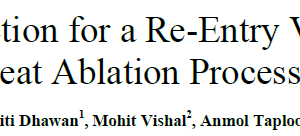 Thermal Protection for a Re-Entry Vehicle Using Heat Ablation Process