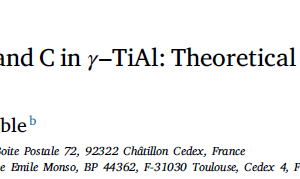 Insertion and diffusion of N and C in 𝛾–TiAl Theoretical study and comparison with O