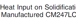 Influence of Heat Input on Solidification Cracking in Additively Manufactured CM247LC Ni-based Superalloy