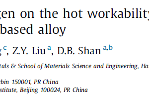 Positive influence of hydrogen on the hot workability and dynamic recrystallization of a γ-TiAl based alloy