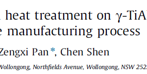 The effect of postproduction heat treatmenton γ-TiAl alloys produced by the GTAW-based additive manufacturing process