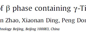 Hot deformation behavior of β phase containing γ-TiAl alloy