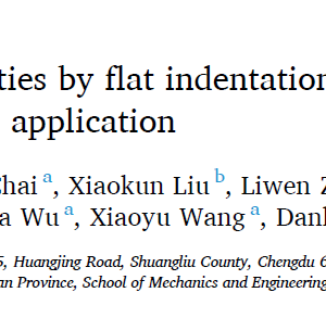 Evaluation of bonding properties by flat indentation method for an EBW joint of RAFM steel for fusion application