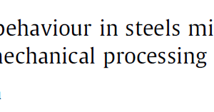Dissolution and precipitation behaviour in steels microalloyed with niobium during thermomechanical processing
