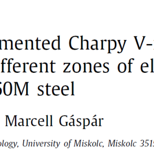 Dataset on instrumented Charpy V-notch impact tests of different zones of electron beam welded S960M steel