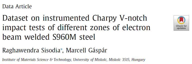 Read more about the article Dataset on instrumented Charpy V-notch impact tests of different zones of electron beam welded S960M steel
