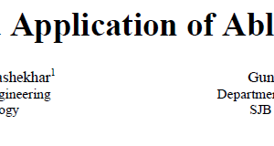 Properties and Application of Ablative Material