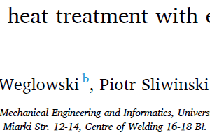 In situ localised post-weld heat treatment with electron beam welding of S690QL steel