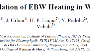 Simulation of EBW Heating in WEGA