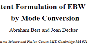 Self-consistent Formulation of EBW Excitation by Mode Conversion