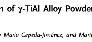 Gas atomization of γ-TiAl Alloy Powder for Additive Manufacturing