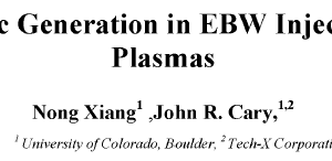 Harmonic Generation in EBW Injection into Plasmas