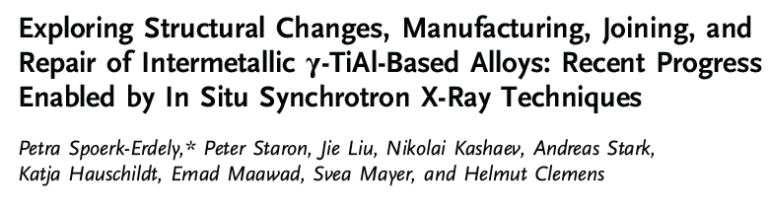 Read more about the article Exploring Structural Changes, Manufacturing, Joining, and Repair of Intermetallic γ-TiAl-Based Alloys Recent Progress Enabled by In Situ Synchrotron X-Ray Techniques