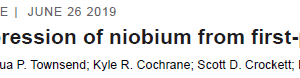 Shock compression of niobium from first-principles
