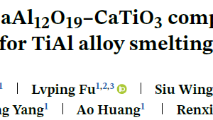 Fabrication of CaAl12O19–CaTiO3 composites and their potential usage for TiAl alloy smelting