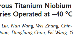 Unusual Mesoporous Titanium Niobium Oxides Realizing Sodium-Ion Batteries Operated at −40 °C
