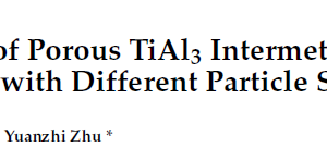 Reaction Behavior of Porous TiAl3 Intermetallics Fabricated by Thermal Explosion with Different Particle Sizes